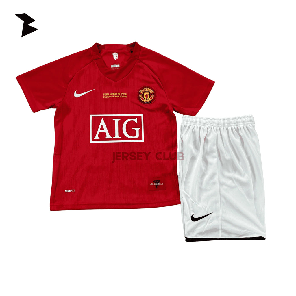 Manchester United Local (Final Moscú) 2007/08 - Versión Retro Niño