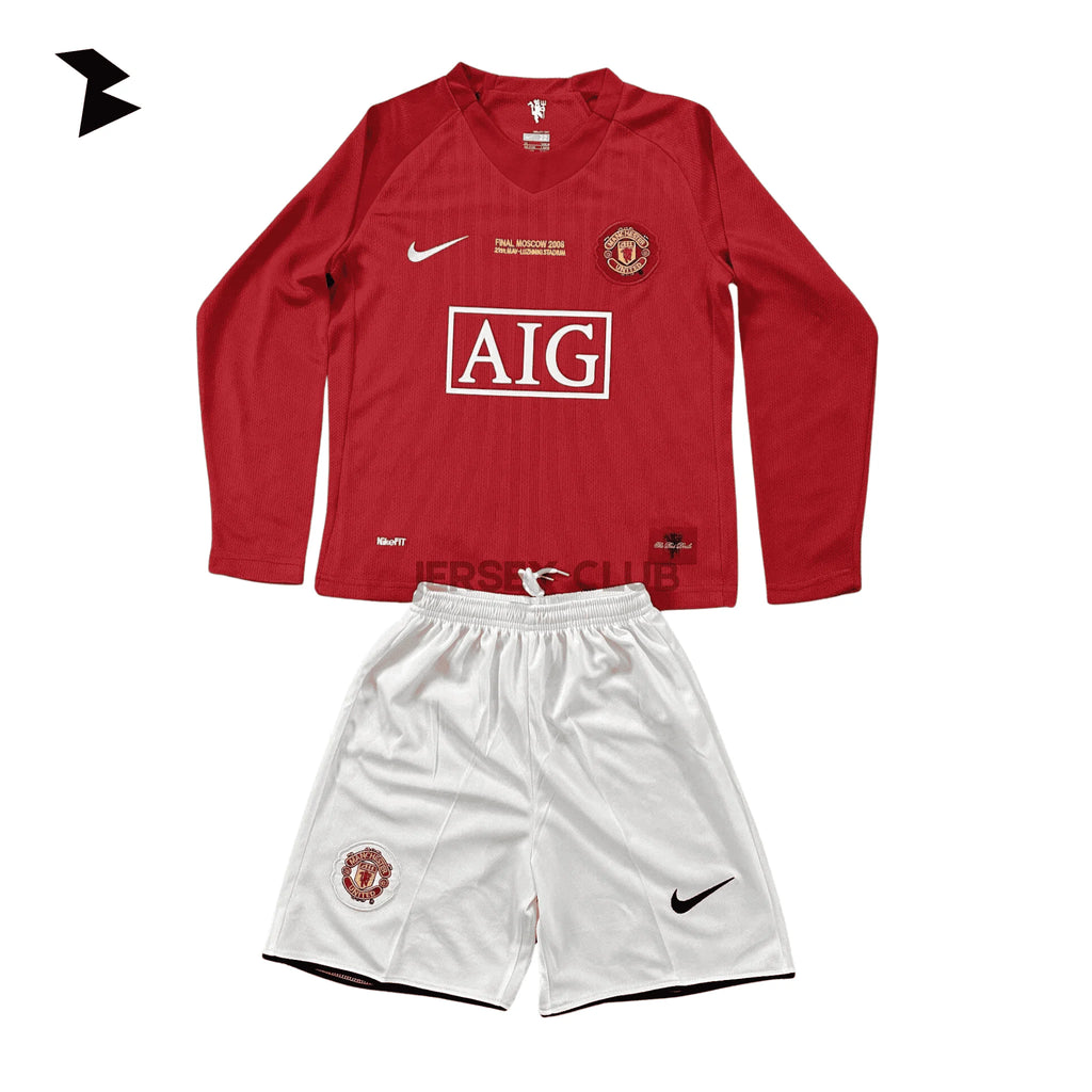 Manchester United Local (Final Moscú) 2007/08 - Versión Retro Niño