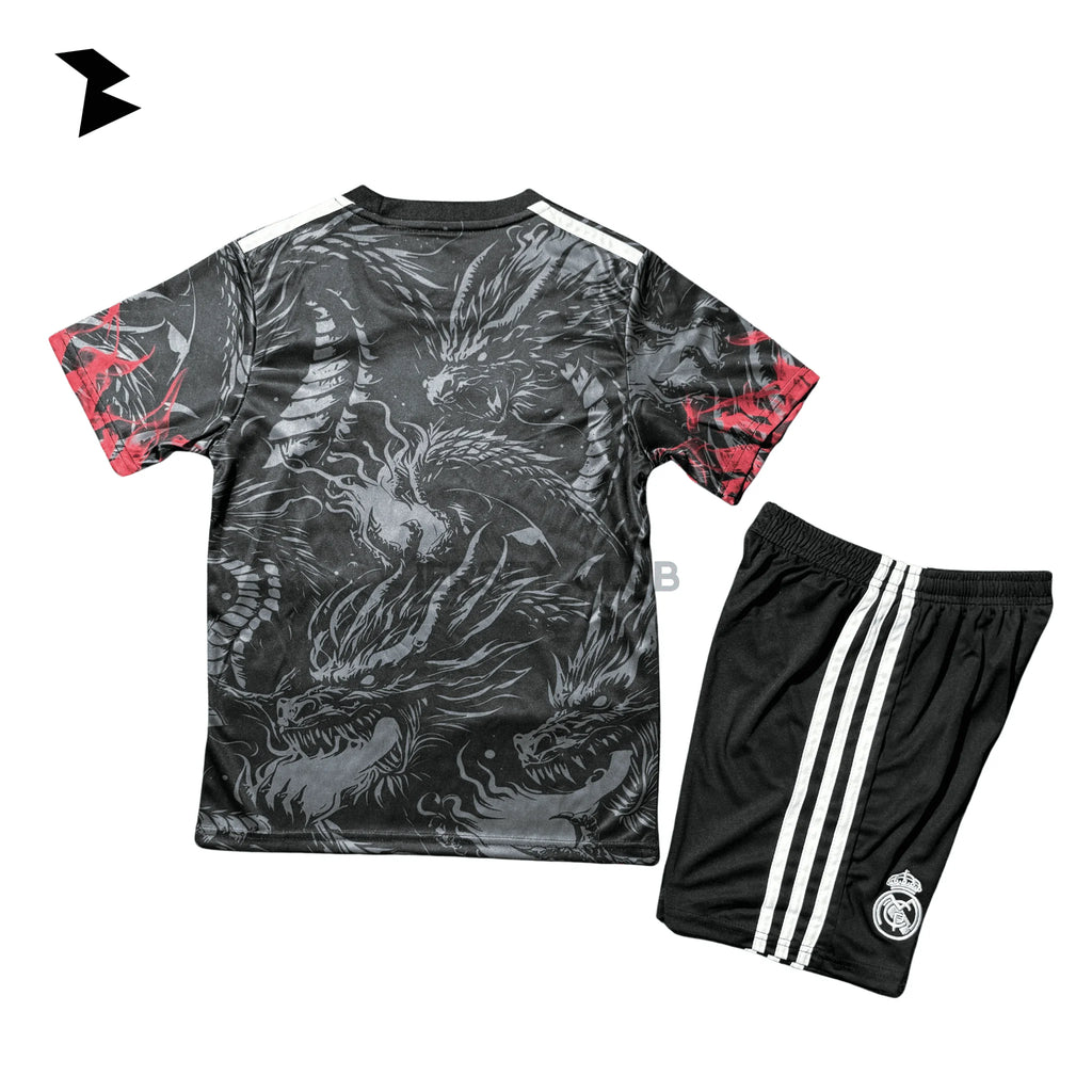 Real Madrid Edición Especial (Dragón Fuego Rojo) 2025/26 - Versión Fan Niño